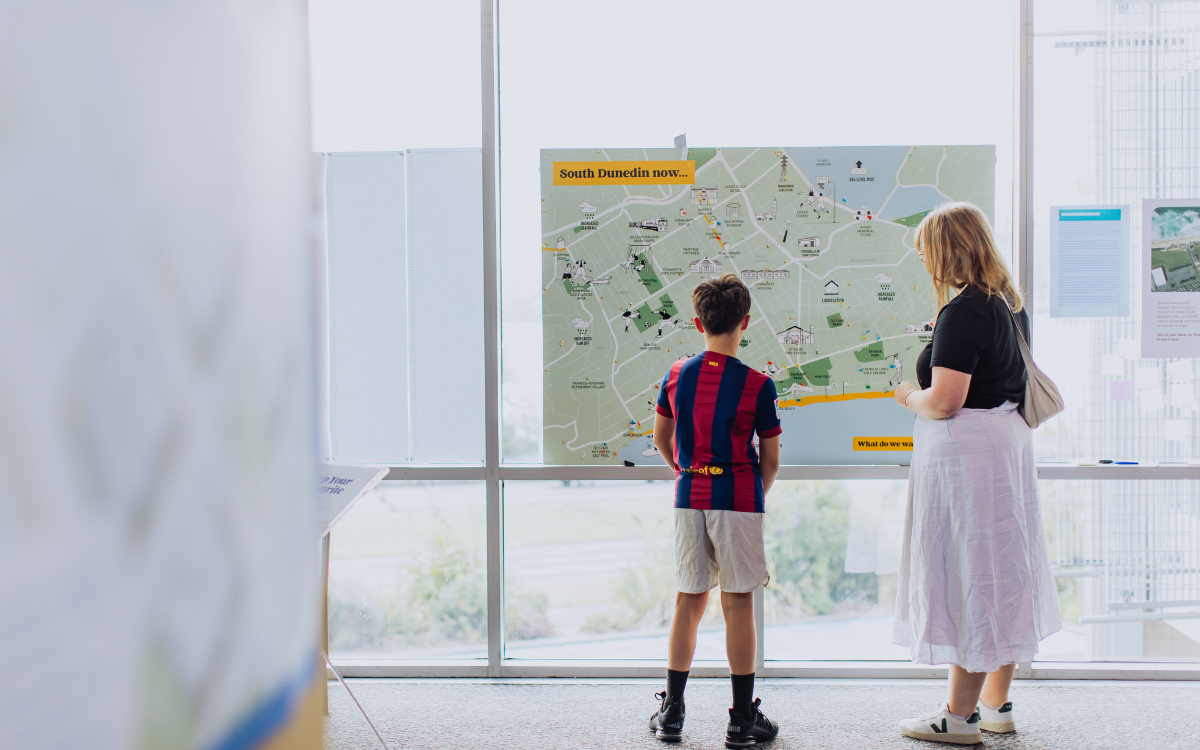 A mother & child during a community engagement