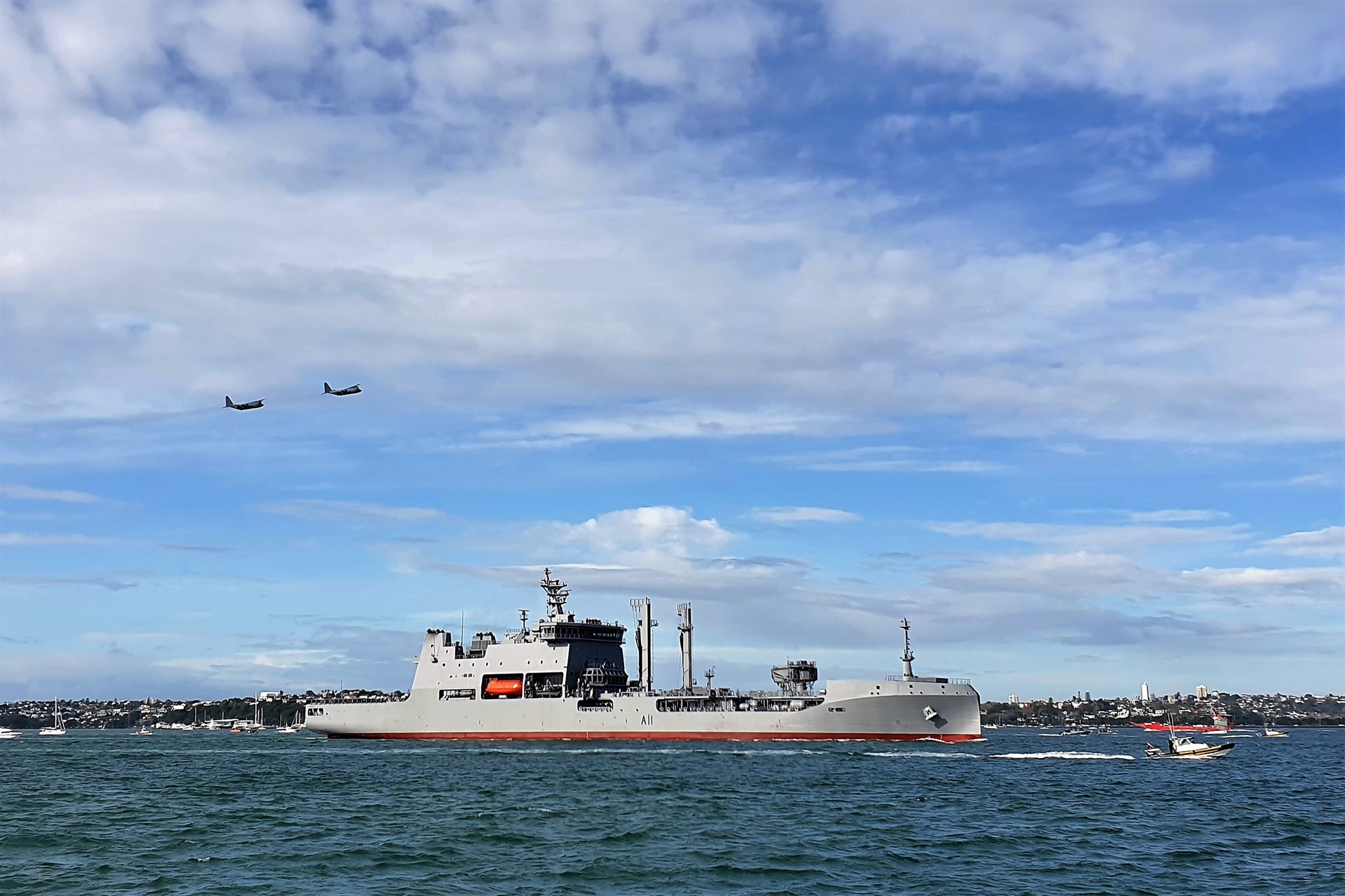 Helping accommodate New Zealand’s largest ever Navy ship
