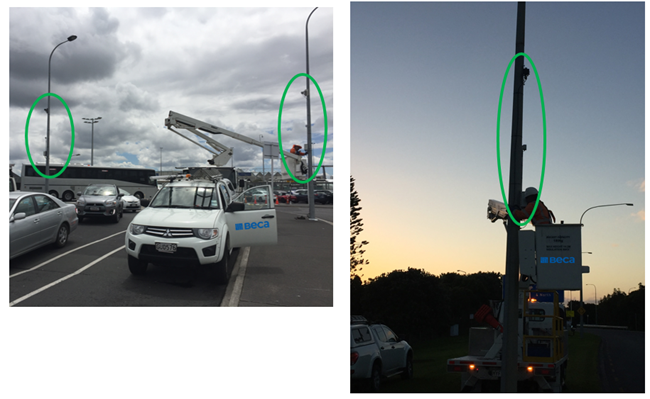 Installing RDR and Doppler Radar traffic monitoring technology, a rapid, simple operation that does not interfere with traffic flows