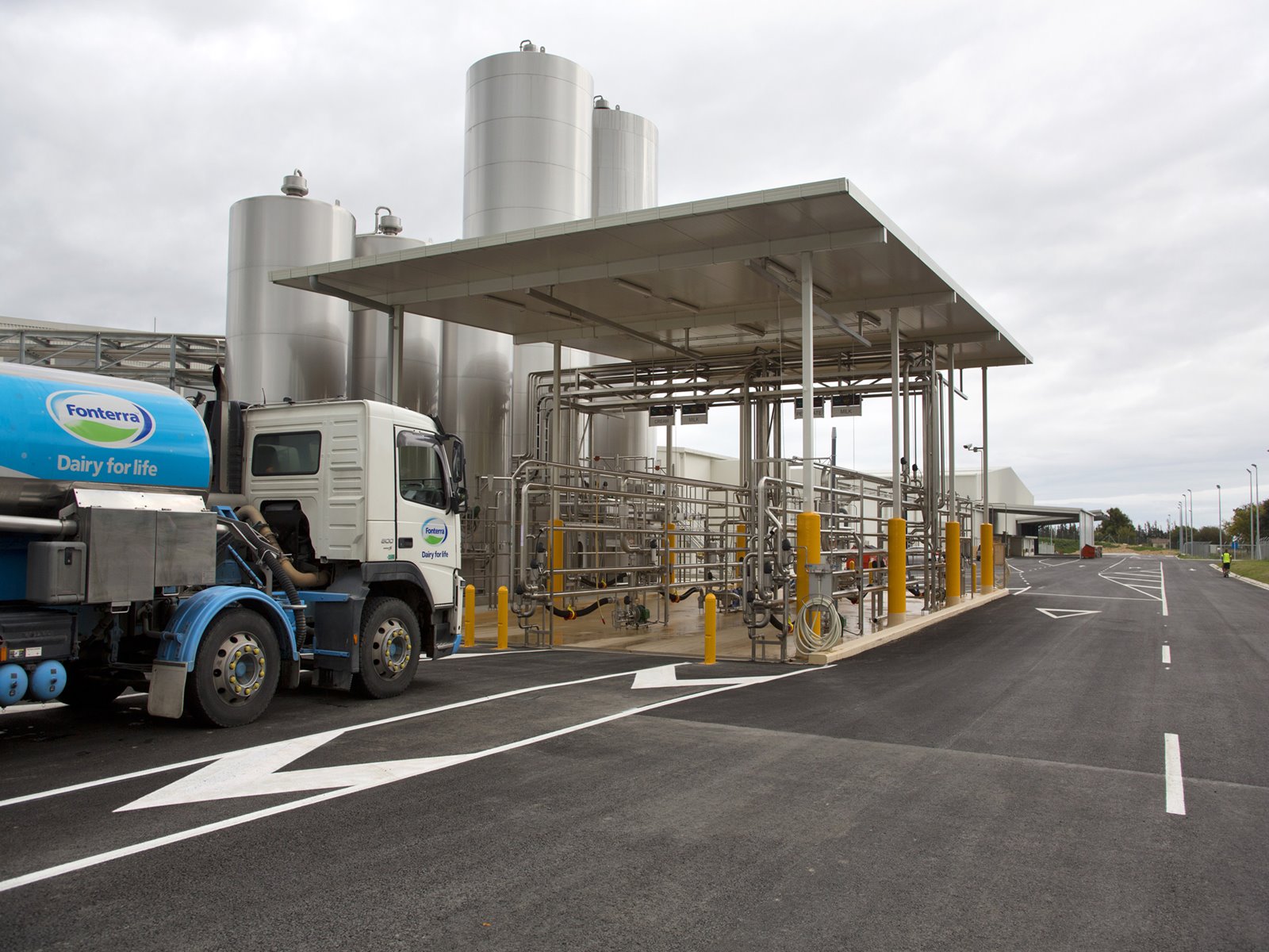 Fonterra's Waitoa plant and truck